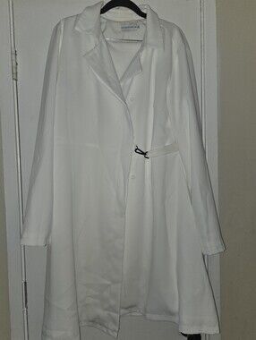 White Long Button-Up With Match Pants